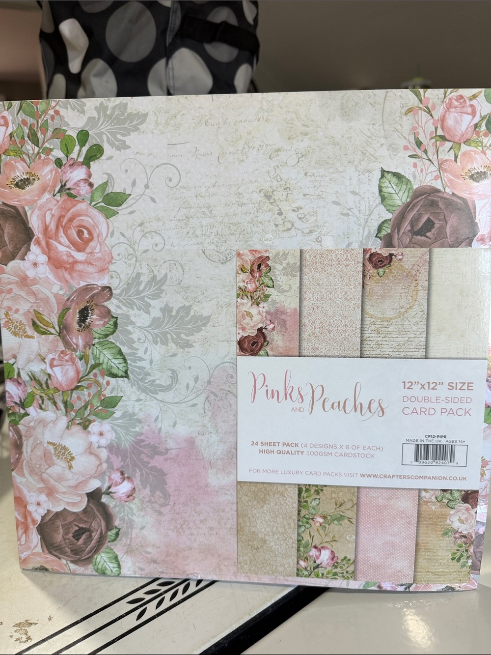 Crafters Companion Pinks and Peaches Card Pack